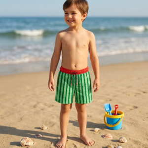 Kids Watermelon Stripes  P205 شورت البطيخ المخطط