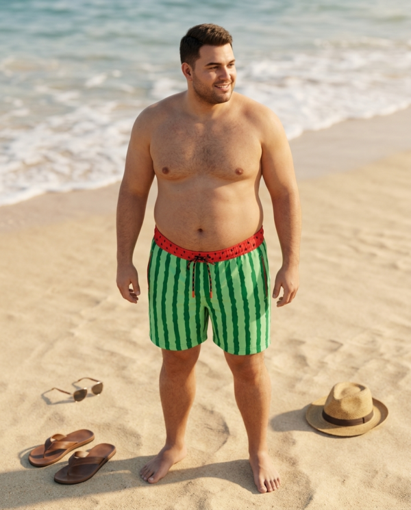 1781859770279-clean Watermelon Crush Oversize Swim Shorts P205 شورت سباحة حلوى البطيخ مقاسات خاصة