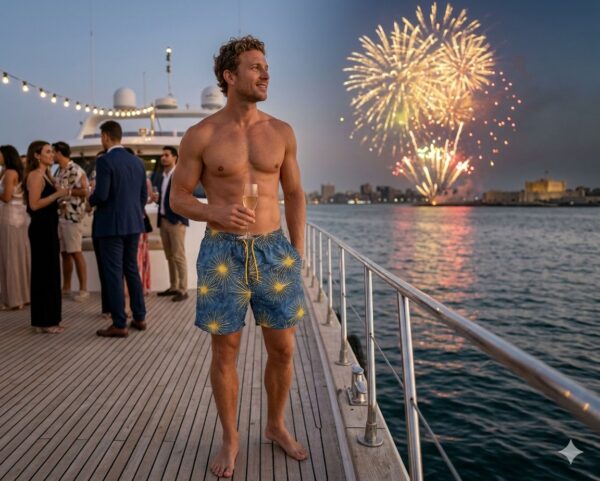 WhatsApp Image 2026-03-11 at 4.25.31 PM Midnight Spark Swimshorts P207| مايوه شرارة المنتصف ✨🌌