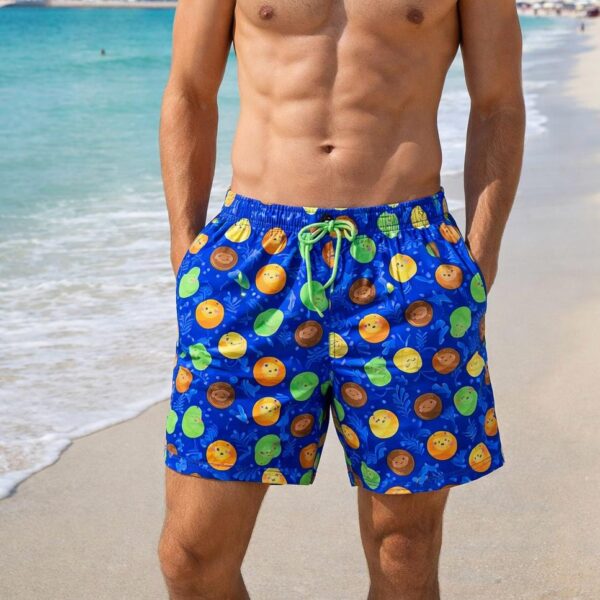 Tropical Fruits Swim Shorts P154 مايوه الفواكه الاستوائية