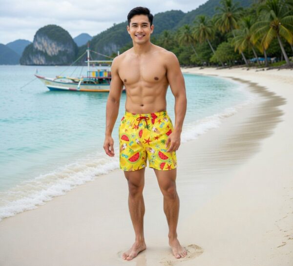 WhatsApp Image 2026-03-14 at 1.30.14 PM Tropical Treats Swim Shorts p169 مايوه حلويات استوائية