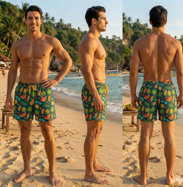 Tropical Oasis Swim Shorts p196 مايوه الواحة الاستوائية
