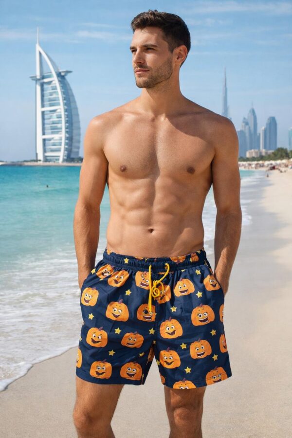 Pumpkin Smile Swim Shorts P151  مايوه ابتسامة البامبكين