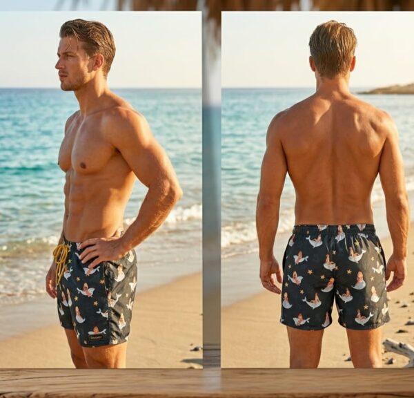 The Ocean Muse SwimShorts p161 مايوه إلهام المحيط