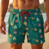 The Boat Race SwimShorts p166 مايوه سباق المراكب