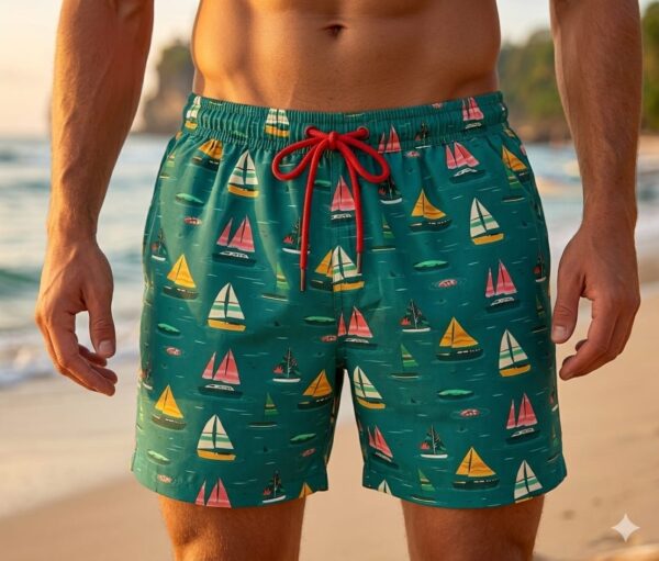 The Boat Race SwimShorts p166 مايوه سباق المراكب