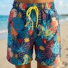 Tropi-Cool Kids' Swim Shorts P201 شورت سباحة للأطفال بنقشة استوائية