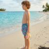 Hibiscus Breeze Kids' Swim Shorts P216 شورت سباحة للأطفال بنقشة زهور الهيبسكوس