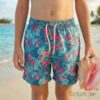 Hibiscus Breeze Kids' Swim Shorts P216 شورت سباحة للأطفال بنقشة زهور الهيبسكوس