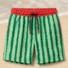 Kids Watermelon Stripes  P205 شورت البطيخ المخطط