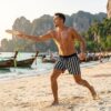 WhatsApp Image 2026-03-25 at 9.02.44 PM Swim shorts Midnight Stripe P185 مايوه خطوط منتصف الليل