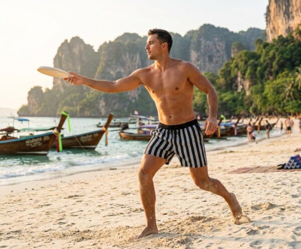 WhatsApp Image 2026-03-25 at 9.02.44 PM Swim shorts Midnight Stripe P185 مايوه خطوط منتصف الليل