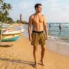 WhatsApp Image 2026-03-26 at 1.03.45 AM Bumblebee Stripe Swimshorts P181 شورت السباحة "تايجر" المخطط باللونين الأصفر والأسود