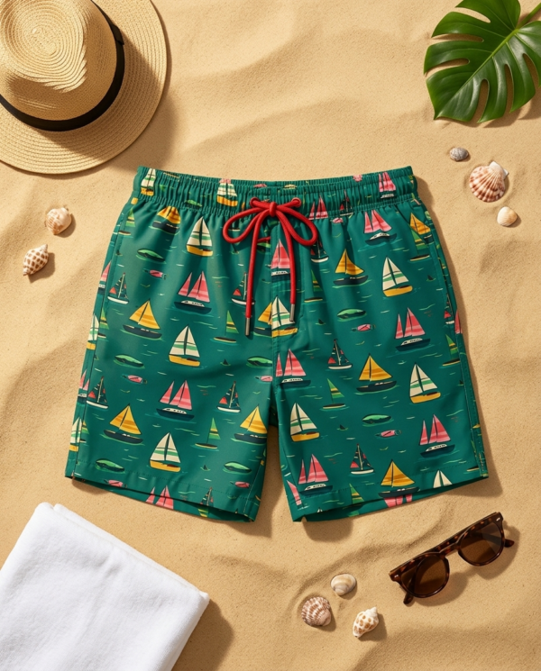 The Boat Race SwimShorts p166 مايوه سباق المراكب