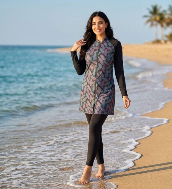 WhatsApp Image 2026-04-06 at 1.35.05 AM Mystic Feathers Borkini P206 بوركيني ريش الأحلام