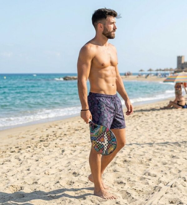 Midnight Plume Swim Shorts p206 شورت سباحة "ريش منتصف الليل"