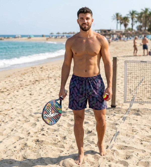Midnight Plume Swim Shorts p206 شورت سباحة "ريش منتصف الليل"
