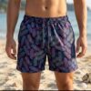 Midnight Plume Swim Shorts p206 شورت سباحة "ريش منتصف الليل"