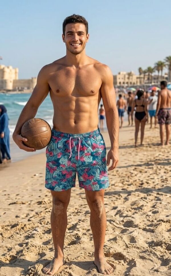 WhatsApp Image 2026-04-29 at 4.51.03 PM Tropical Floral Swim Shorts P216 شورت سباحة الزهور الاستوائي
