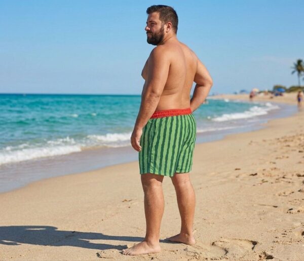 WhatsApp Image 2026-05-03 at 12.50.05 AM Watermelon Crush Oversize Swim Shorts P205 شورت سباحة حلوى البطيخ مقاسات خاصة