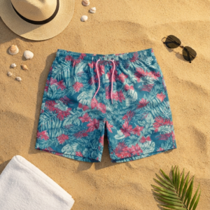Tropical Floral Swim Shorts P216 شورت سباحة  الزهور الاستوائي