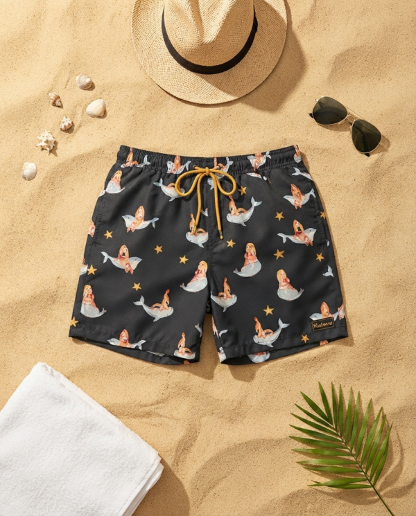 The Ocean Muse SwimShorts p161 مايوه إلهام المحيط