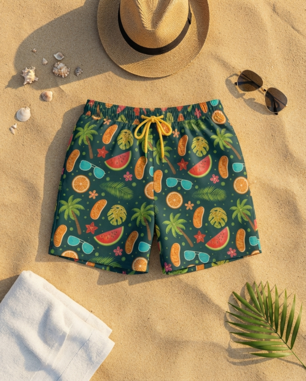 Tropical Oasis Swim Shorts p196 مايوه الواحة الاستوائية