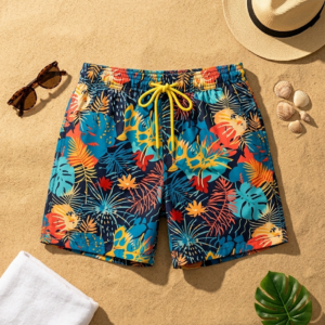 Abstract Jungle ٍSwimshorts P201 | مايوه الغابة التجريدية 🌿✨