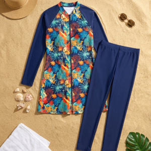 Sunset Bloom Borkini P201 بوركيني زهور الغروب