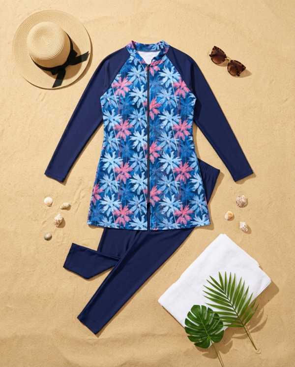 1000021491-clean Ocean Bloom Modest Borkini P112 بوركيني أوشن بلوم