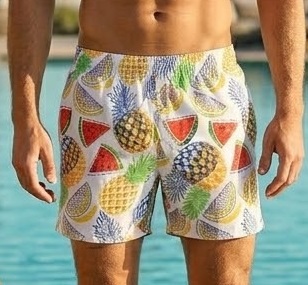 110-3 Tropical Fiesta Swimshorts P110 مايوه مهرجان الاستوائيات
