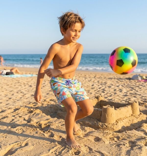 119 Sunny Summer Kids Swim Shorts P119 مايوه شمس ومرح للأطفال