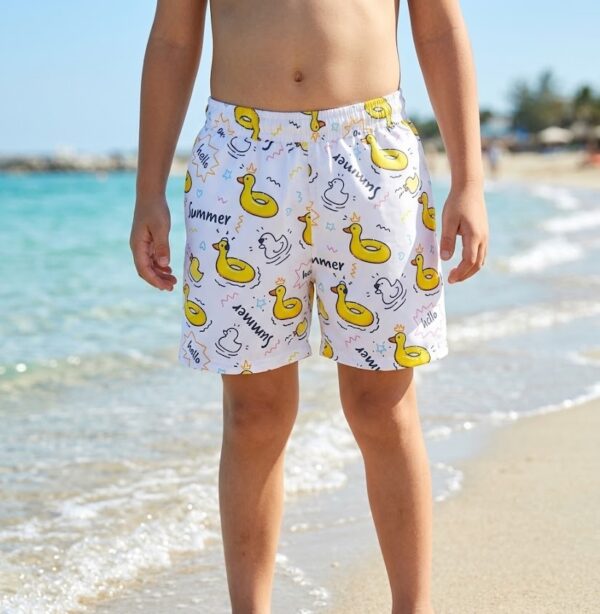 124-1 Duckie Splash Kids' Swim Shorts P124 مايوه بطوط الصيف للأطفال