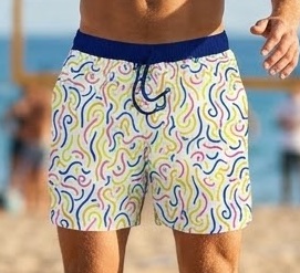 134 Beachside Energy Swimshorts P134 مايوه طاقة الشاطئ للسباحة