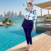 555 Ocean Bloom Borkini P165 بوركيني بحر الأزهار