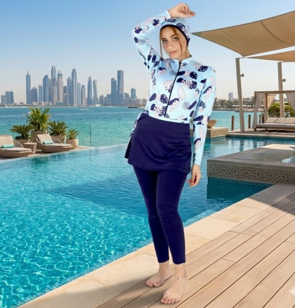 555 Ocean Bloom Borkini P165 بوركيني بحر الأزهار