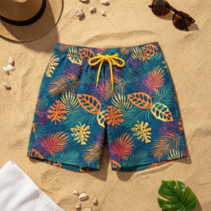 Neon Forest SwimShorts P175 شورت الغابة النيون