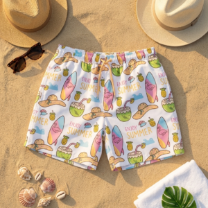 Gemini_Generated_Image_49muda49muda49mu-clean Summer Doodles Swimshorts P210 | مايوه خربشات الصيف 🥥
