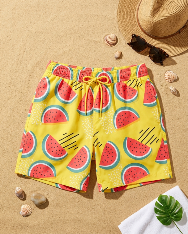 Gemini_Generated_Image_cin9zacin9zacin9-clean Summer Vibe Watermelon Swimshorts P123 مايوه لمسة الصيف" بنقشة البطيخ