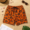 Spooky Pumpkin Swim Shorts P158 مايوه القرع المخيف