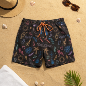 Midnight Carnival Swim Shorts P193 مايوه كرنفال منتصف الليل