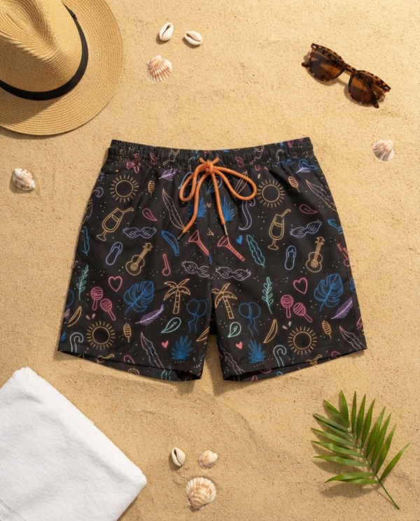 Midnight Carnival Swim Shorts P193 مايوه كرنفال منتصف الليل