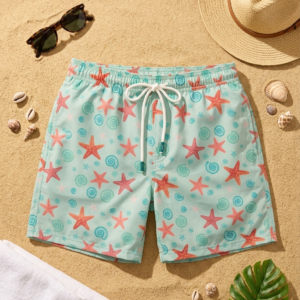 Starfish Shore SwimShorts  P208 | مايوه شاطئ النجوم ⚓️