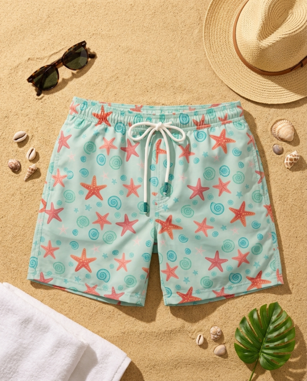 Starfish Shore SwimShorts  P208 | مايوه شاطئ النجوم ⚓️