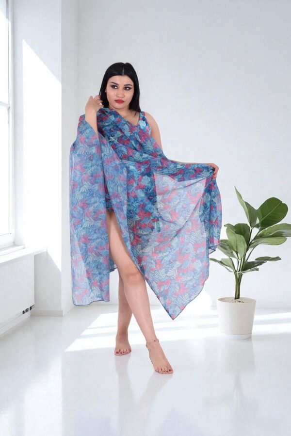 Ocean Breeze Chiffon Coverup P217 كاش مايوه شاطئ شيفون نسيم المحيط