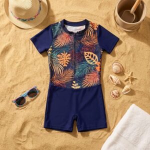 Sunset Jungle Kids' Swim Suit P175 مايوه سوت ألوان الغروب للأطفال