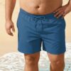 e69921fb-fd6a-45d5-a8bf-3c0130efaff7 Classic Solid Swim Shorts (Oversize) شورت سباحة كلاسيكي سادة (مقاسات خاصة)