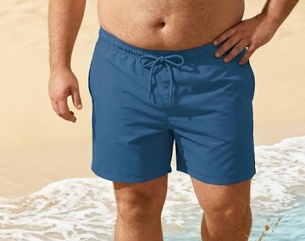 e69921fb-fd6a-45d5-a8bf-3c0130efaff7 Classic Solid Swim Shorts (Oversize) شورت سباحة كلاسيكي سادة (مقاسات خاصة)