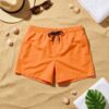 orange Classic Solid Swim Shorts شورت سباحة كلاسيكي سادة