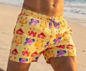 p101 Sandy Crabs Swimshorts P101 مايوه كابوريا الشاطئ